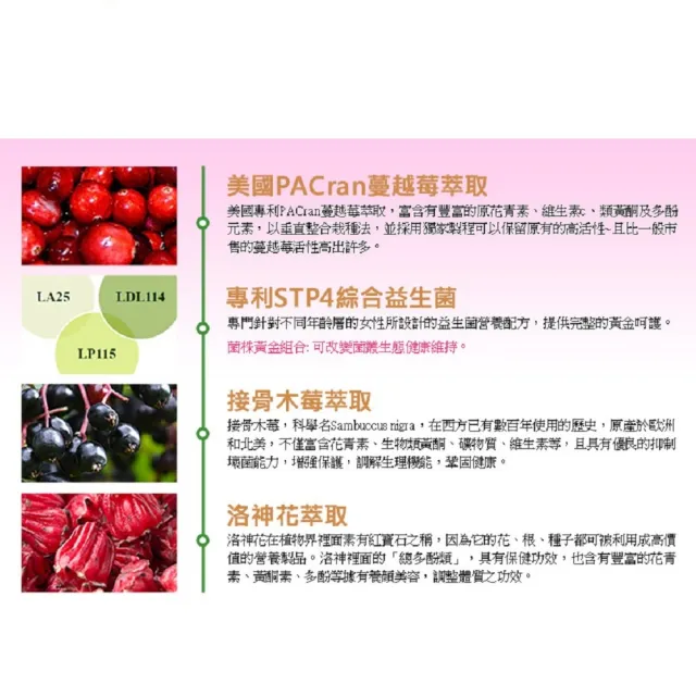 【草本之家】婦適淨益生菌膠囊1入組30粒/入(接骨木莓.蔓越莓.洛神花萼)