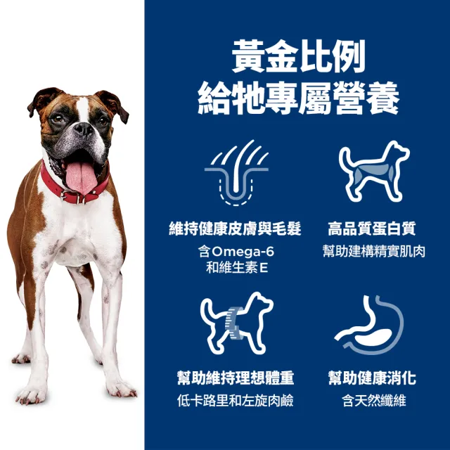 【Hills 希爾思】官方直營 低卡配方 成犬 雞肉 6.8公斤(狗飼料 狗糧 減重 維持理想體態)