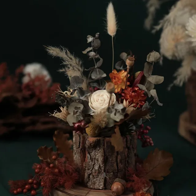 【The Forest 癒森林】日暮里楓紅森林括香花禮贈5ml香氛油(永生花/盆花/送禮自用/開幕升遷生日/居家擺飾)
