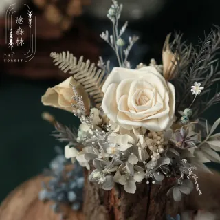 【The Forest 癒森林】北極光冰雪森林擴香花禮贈5ml香氛油(永生花/盆花/送禮自用/開幕升遷生日/居家擺飾)