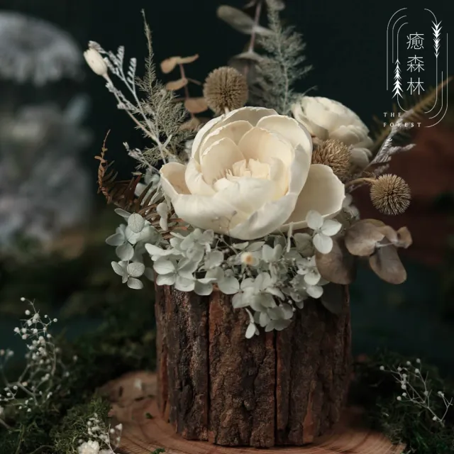 【The Forest 癒森林】北海道童話精靈森林擴香花禮贈5ml香氛油(永生花/盆花/送禮自用/開幕升遷生日)