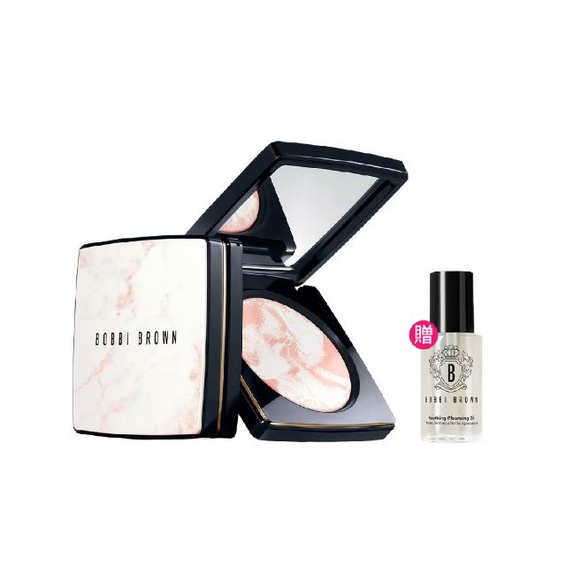 【Bobbi Brown 芭比波朗】大理石粉嫩蜜粉餅(控油x提亮 2合一 / 12hr鎖妝/毛孔瑕疵秒霧化)
