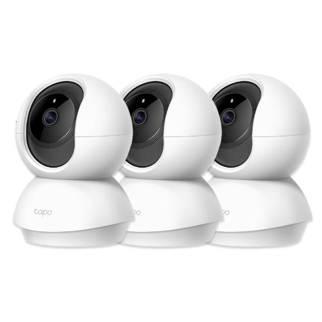 (三入組)【TP-Link】TC70 1080P 200萬畫素 Wi-Fi可旋轉監視器 哭聲偵測 移動偵測 雙向語音 夜視9M 隱私模式