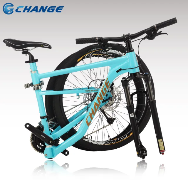 【CHANGE】DF-909B 登山車 折疊車(Shimano 18速 最強 最輕 摺疊車 自行車 單車)