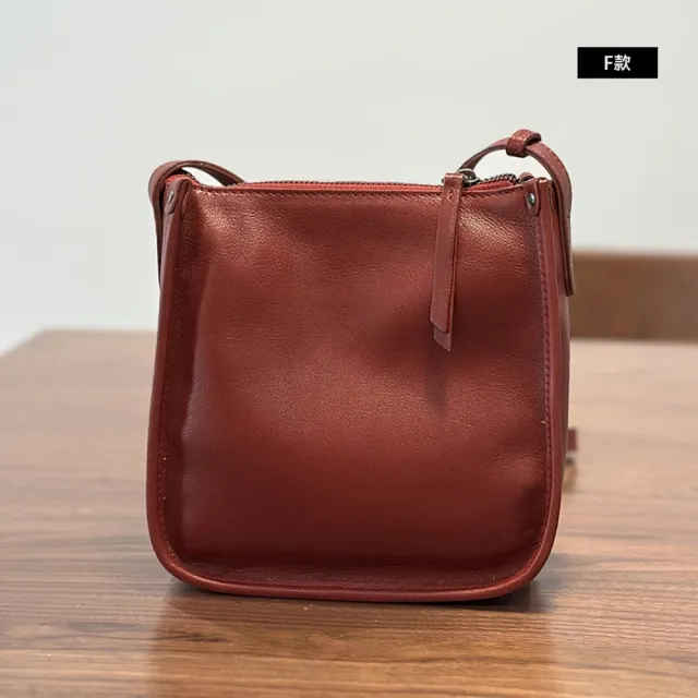 【巴黎精品】現貨+預購 真牛皮水桶包側背真皮革肩背包(外出通勤韓版斜背女包包3款a1mk11 B)