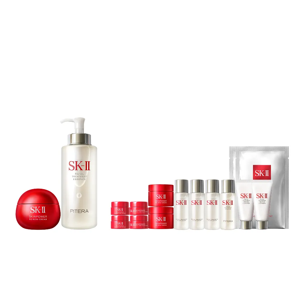 【SK-II】官方直營 青春露330ml+肌源賦能煥顏活膚霜100g(加大版/鐵粉必囤/大紅球)