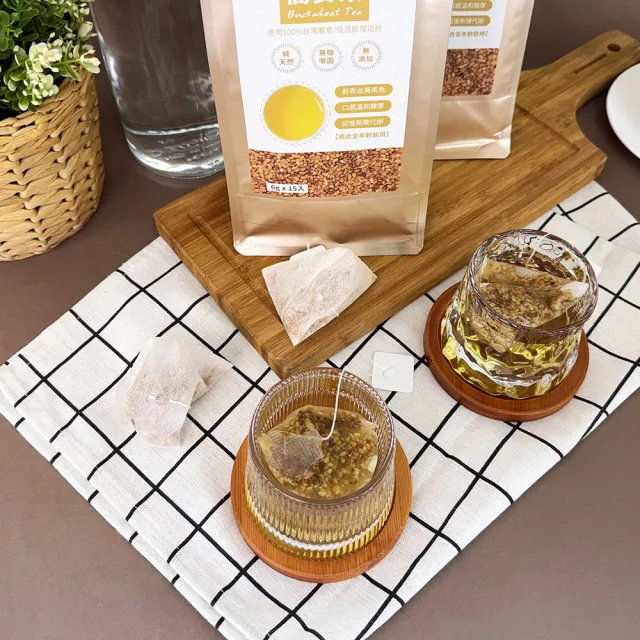 【Mr.Teago】黃金蕎麥茶(原味/桂花)x5袋(6gx15包/袋)-3角立體茶包