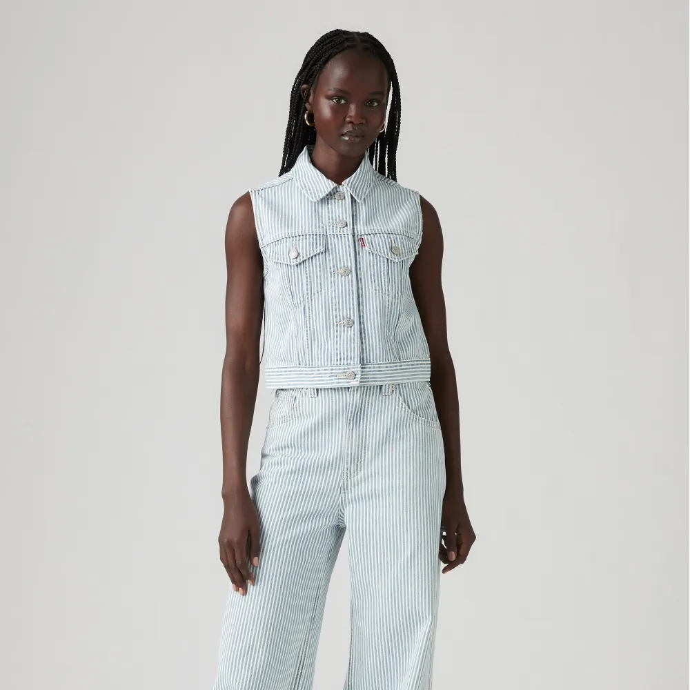 【LEVIS】女款 TYPE III三代丹寧牛仔背心 熱賣單品 A7437-0007