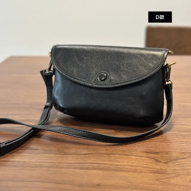【巴黎精品】現貨+預購 真牛皮手機包側背包真皮包包郵差包單肩背包(簡約休閒斜背女包包3款a1mk18 A)