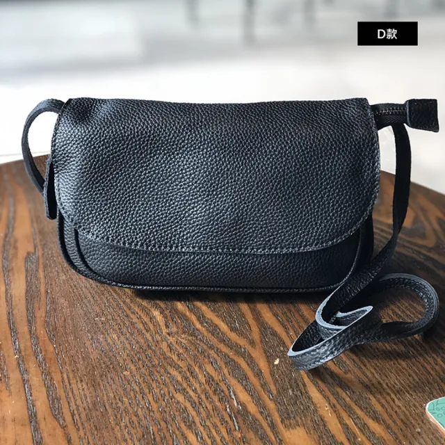 【巴黎精品】現貨+預購 真牛皮郵差包真皮包包斜背包肩背包(日系復古側背女包包3款a1mk19 A)
