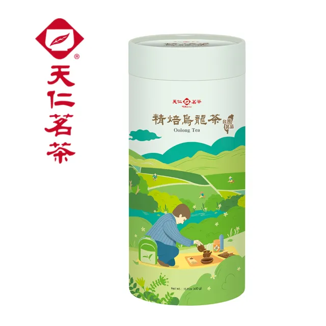 【天仁茗茶】台灣茗品烏龍茶茶葉450g(四季春烏龍茶/金萱烏龍茶/精焙烏龍茶)