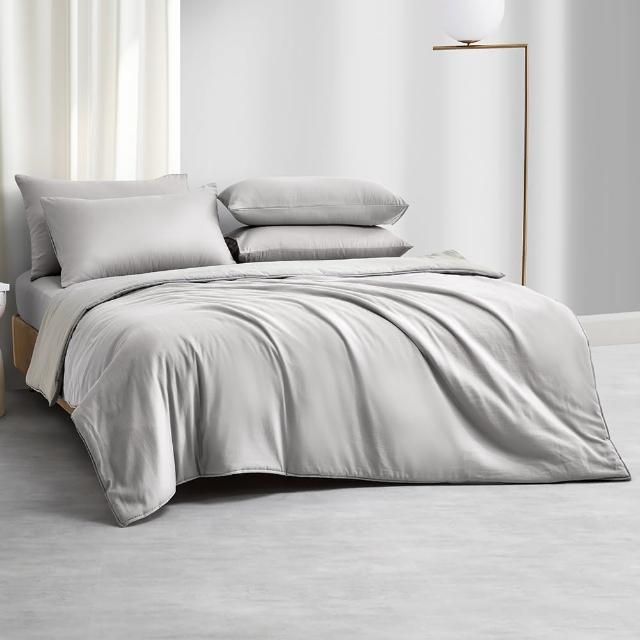 【MIT iLook】超值2入 台灣製 高質感素色萊賽爾天柔絲床包枕套組(單人/雙人/加大-尺寸均價 多色選 天絲)