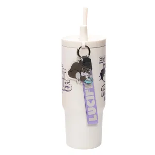【Beast Kingdom 野獸國】迪士尼 魯斯佛 隨行保溫杯 770ml (附吊飾)