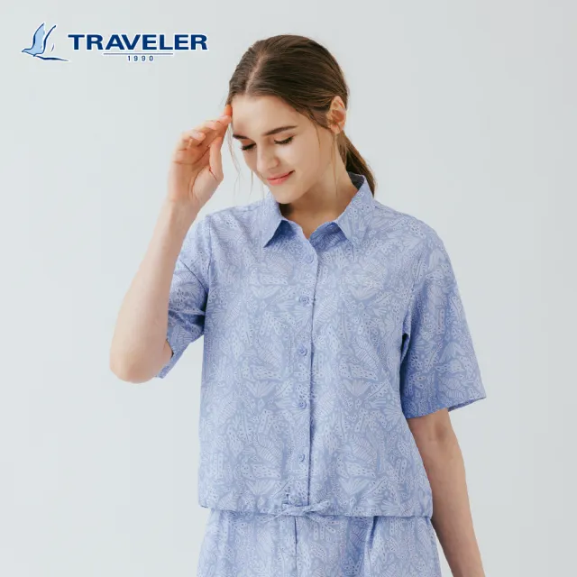 【TRAVELER 旅行者】女款吸排抗UV襯衫|261TR722