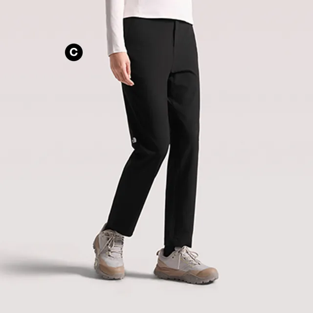 【The North Face】男女款DWR防潑水戶外徒步機能休閒長褲(多款任選)