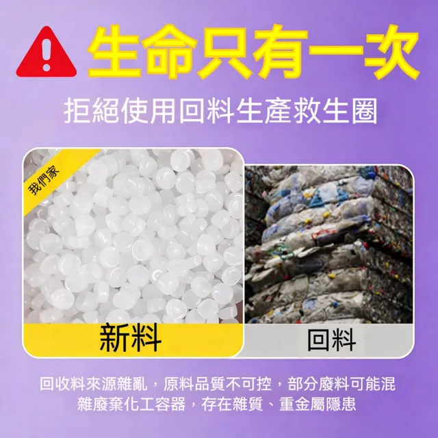 【TSUKUMI 津久見】游泳圈 4.3KG成人款 PVC救生圈 成人防汛船用遊泳應急救生圈