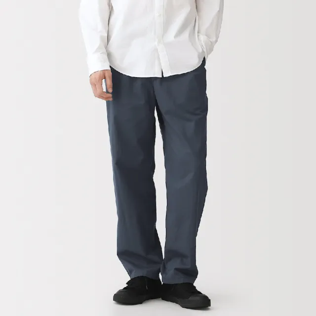 【MUJI 無印良品】男水洗棉舒適長褲(深灰/黑色/米色/深綠/深藍/棕色)