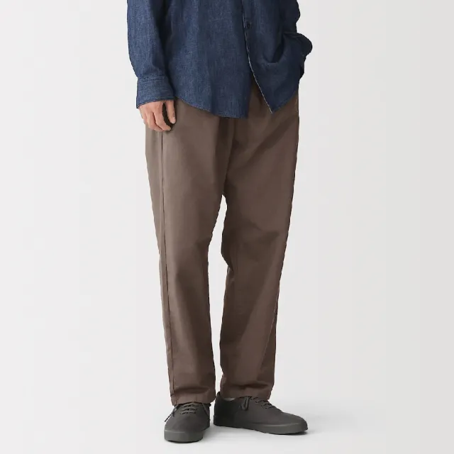 【MUJI 無印良品】男水洗棉舒適長褲(深灰/黑色/米色/深綠/深藍/棕色)