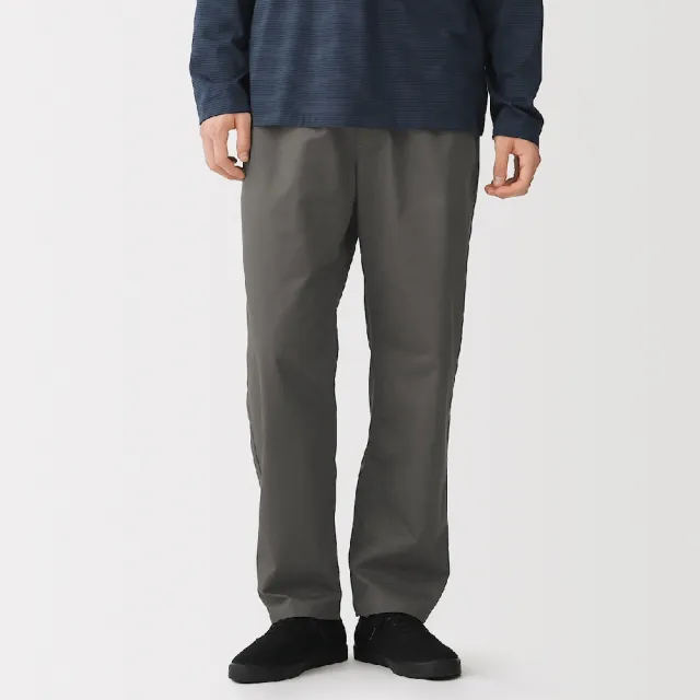 【MUJI 無印良品】男水洗棉舒適長褲(深灰/黑色/米色/深綠/深藍/棕色)