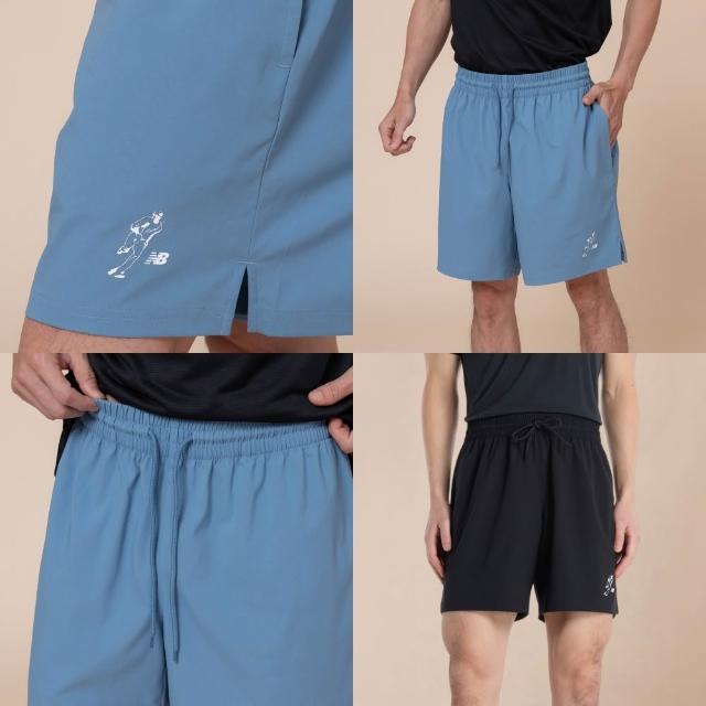 【NEW BALANCE】NB 大谷翔平x短褲_男性_黑/天藍色_MB61B96QBK_MB61B96QHEB(美版 版型偏大)