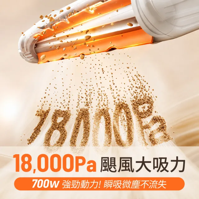 【UWANT】遠紅外線防纏繞靜電雙杯智能超聲波吸塵除螨機(18Kpa吸力/霧化香氛/萬次五區拍打/原廠公司貨)