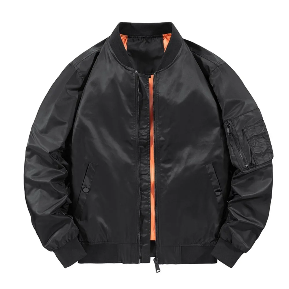 【巴黎精品】現貨+預購 軍裝外套復古工裝古著(MA1飛行防風簡約男夾克4色a1hg48)