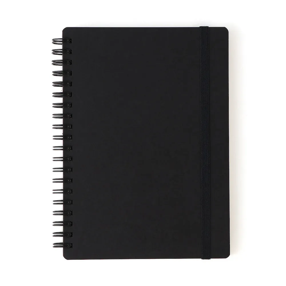 【MUJI 無印良品】上質紙雙環筆記本/6mm橫線/附帶/80張.B6