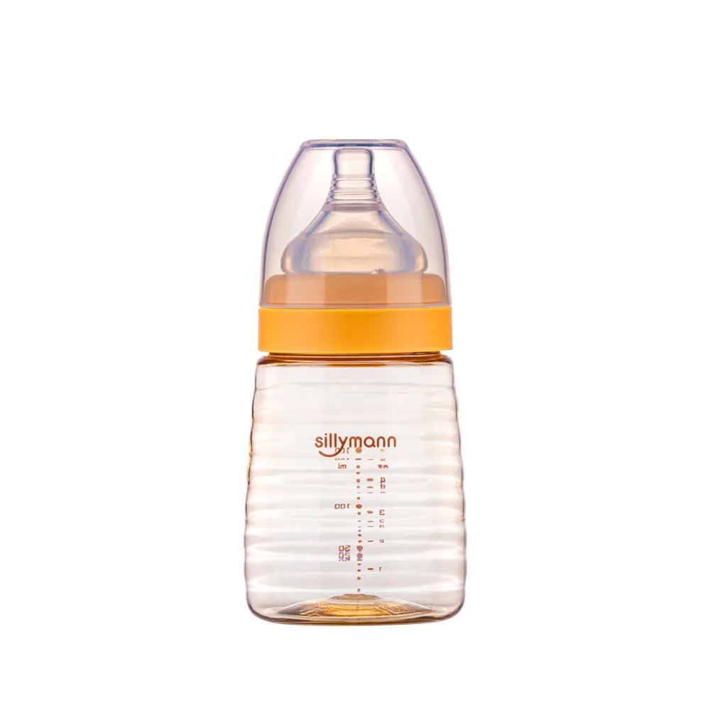 【sillymann】寬口徑母乳實感PPSU輕巧設計款蜂蜜奶瓶(160ml)