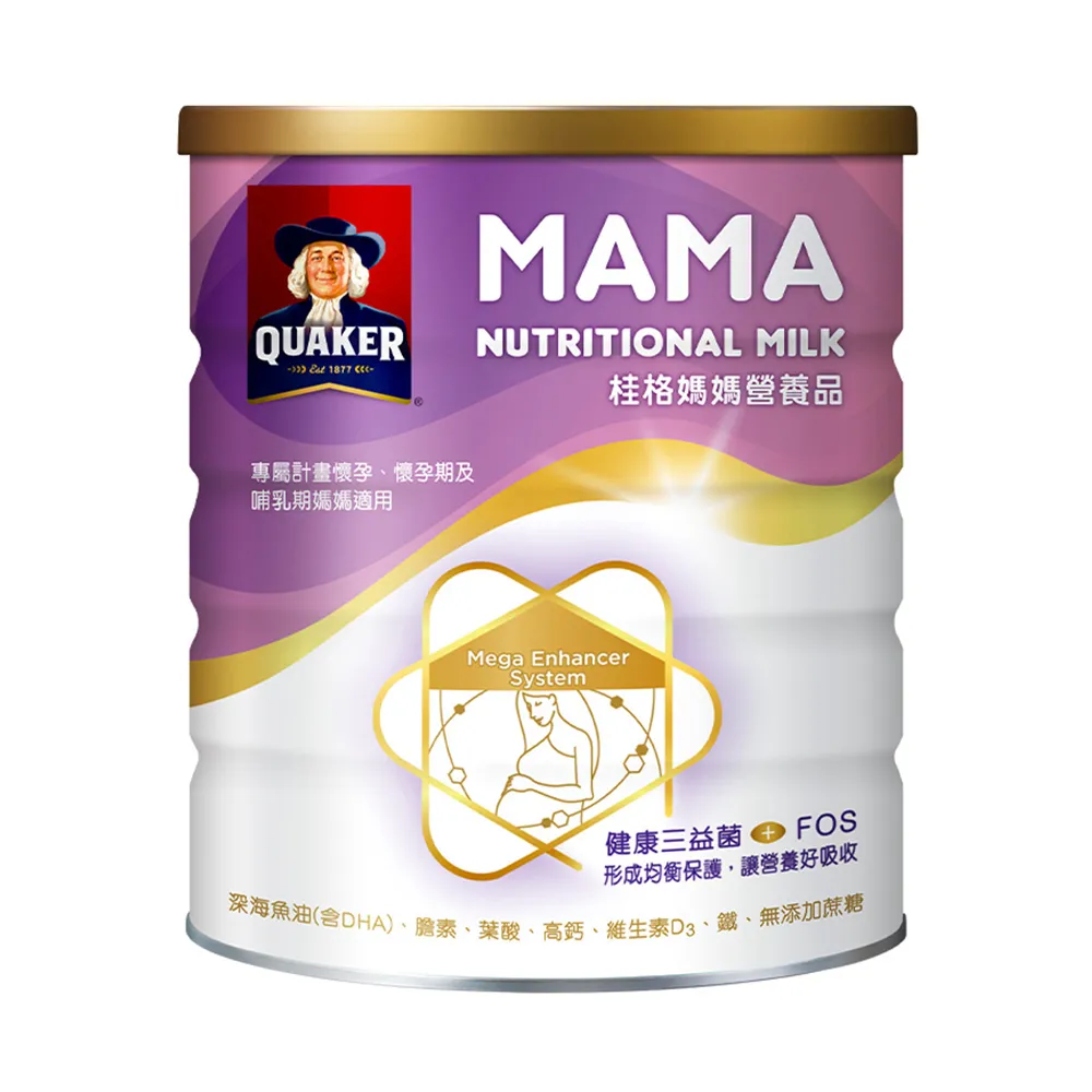 【QUAKER 桂格】媽媽奶粉850g/罐