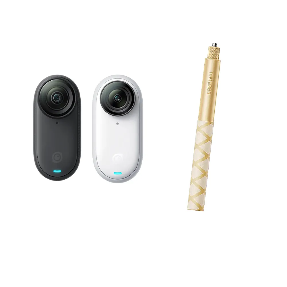 【Insta360】GO 3S 防抖相機 金色自拍桿組 128GB標準版(公司貨)