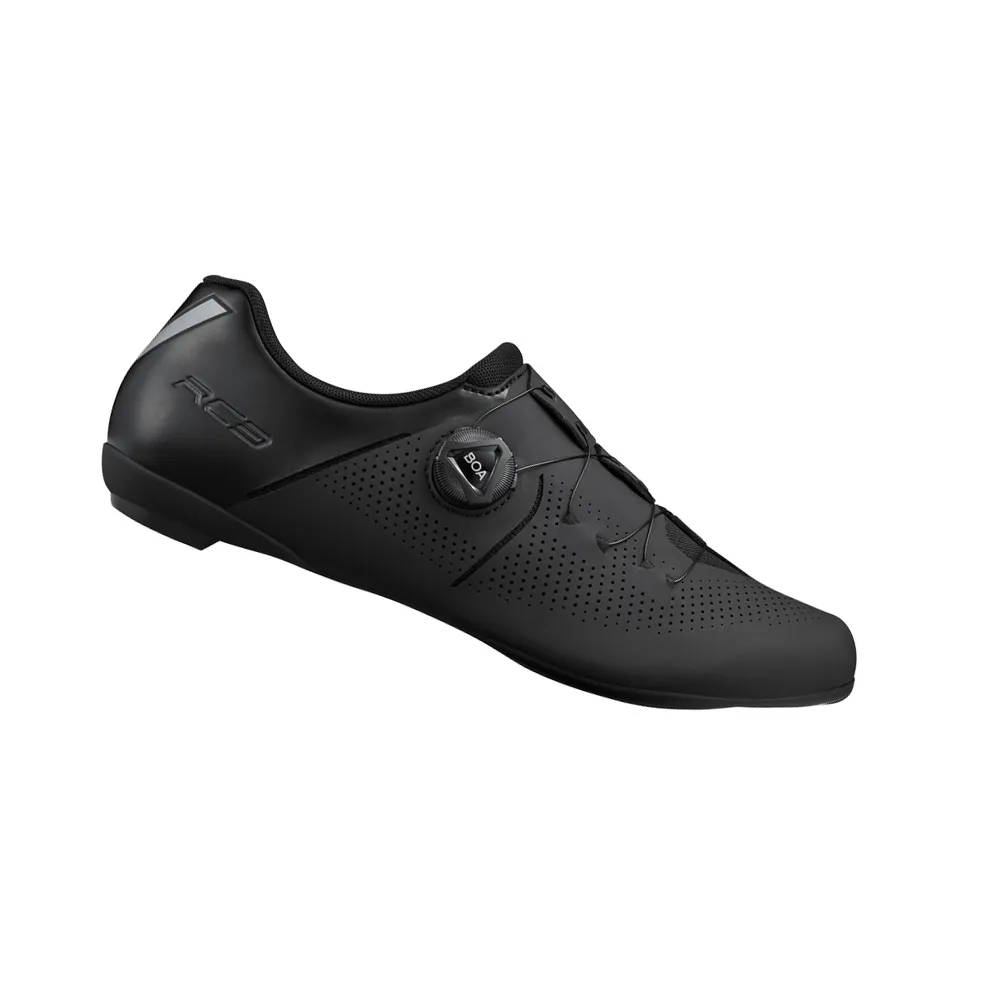 【SHIMANO】RC302 公路車鞋 動力鞋楦 寬版 黑色