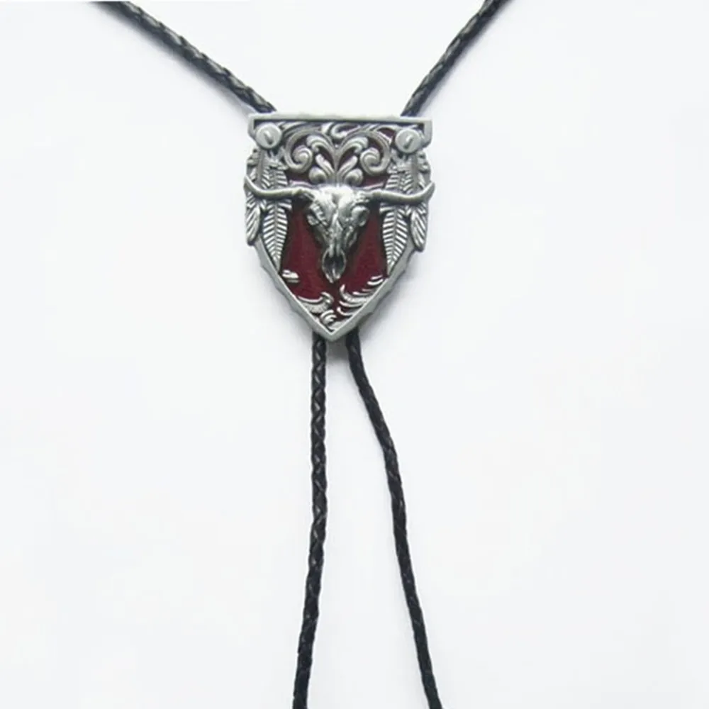 【米蘭精品】現貨+預購 Bolo tie波洛領帶(冷琺琅工藝牛頭造型美式領帶男配件2色74gx13)