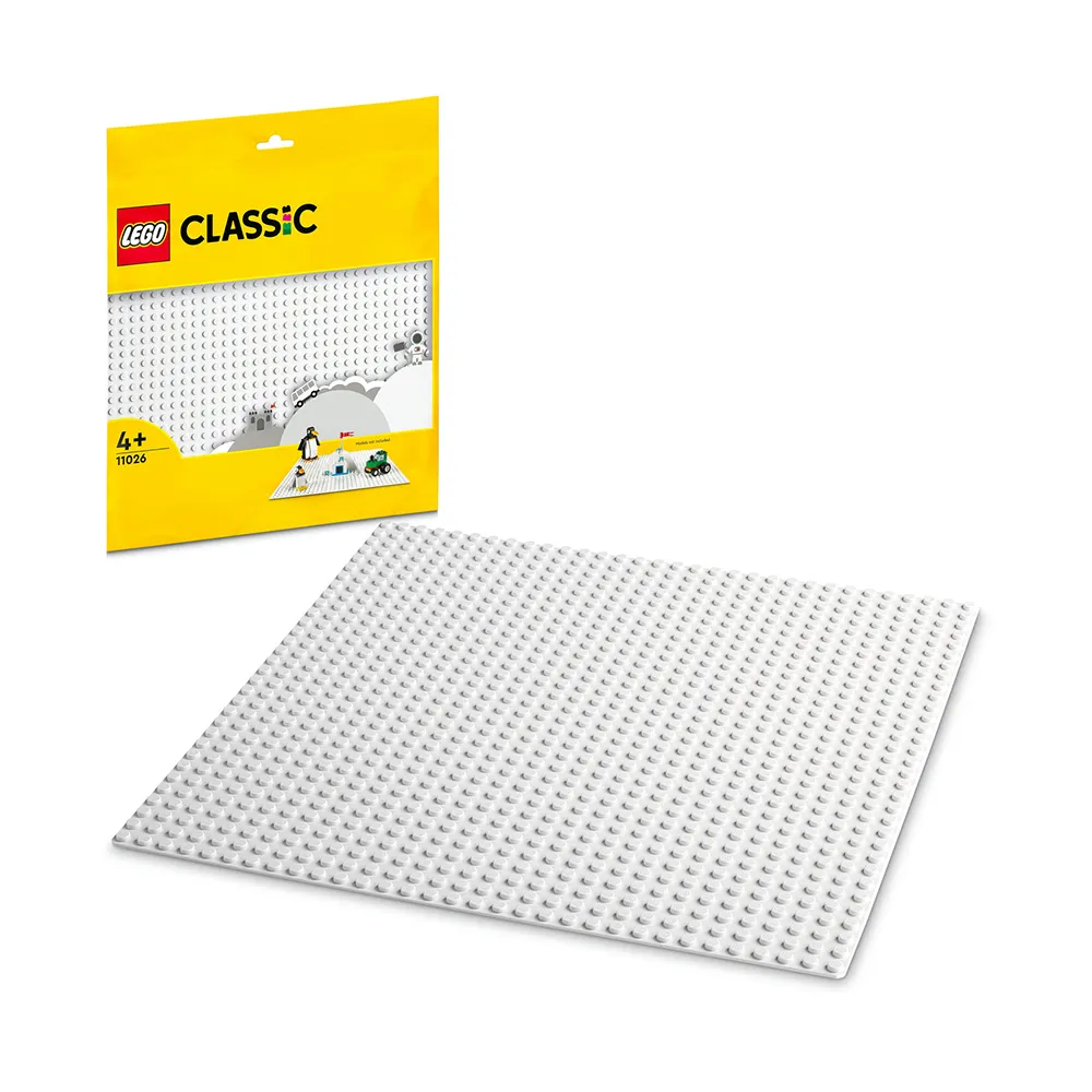 【LEGO 樂高】經典系列 11026 白色底板(底板 底座 不含積木)