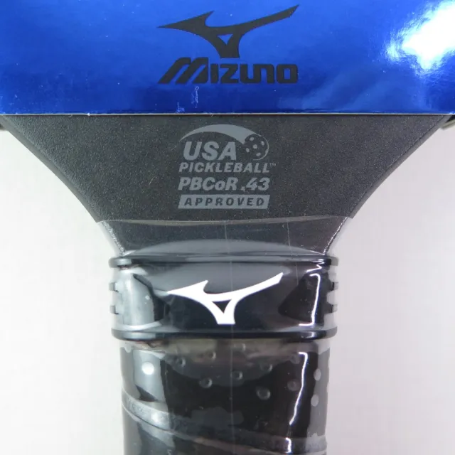 【MIZUNO 美津濃】匹克球拍 ACROSPEED SX 無邊框 USAPA認證 (63GPB62100碳黑x藍)