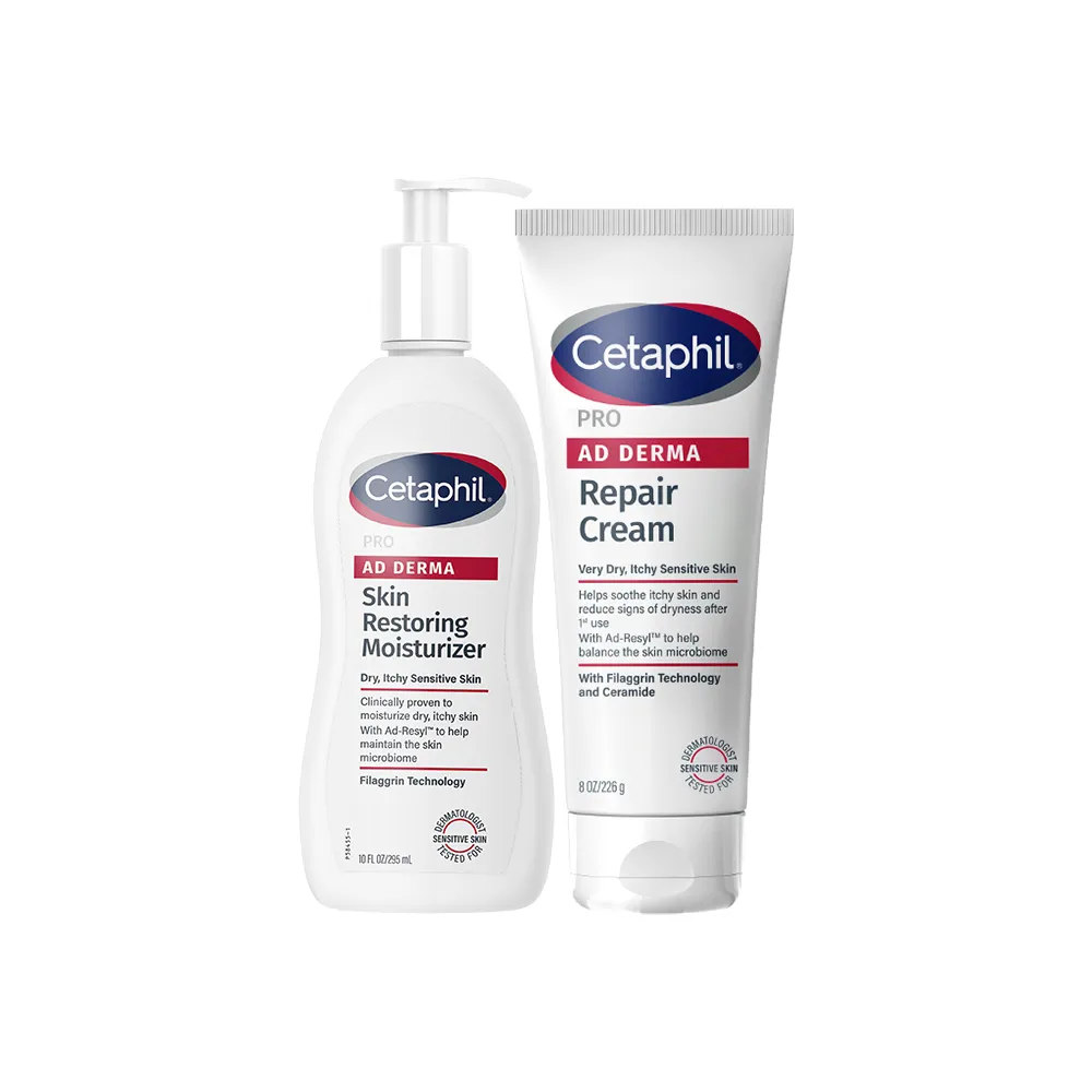 【Cetaphil 舒特膚】官方直營 AD益膚康乳液295ml+AD益膚康修護舒敏乳霜227g(臉部身體乳液乳霜/益膚保濕)