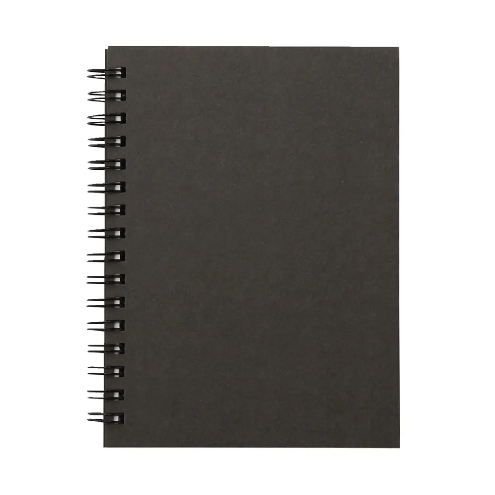 【MUJI 無印良品】雙環筆記本/空白/80張.A6.深灰