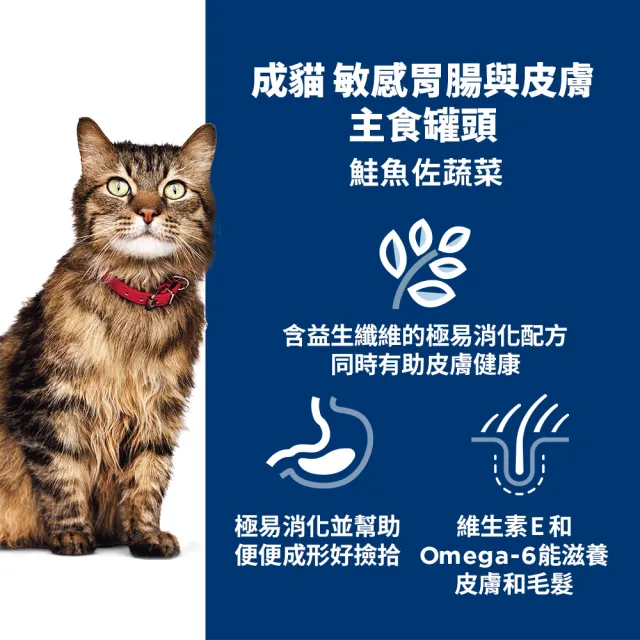 【Hills 希爾思】官方直營 幼/成貓主食罐 泌尿道毛球/完美體重/敏感胃腸/完美消化 2.9盎司×6入(貓罐頭)
