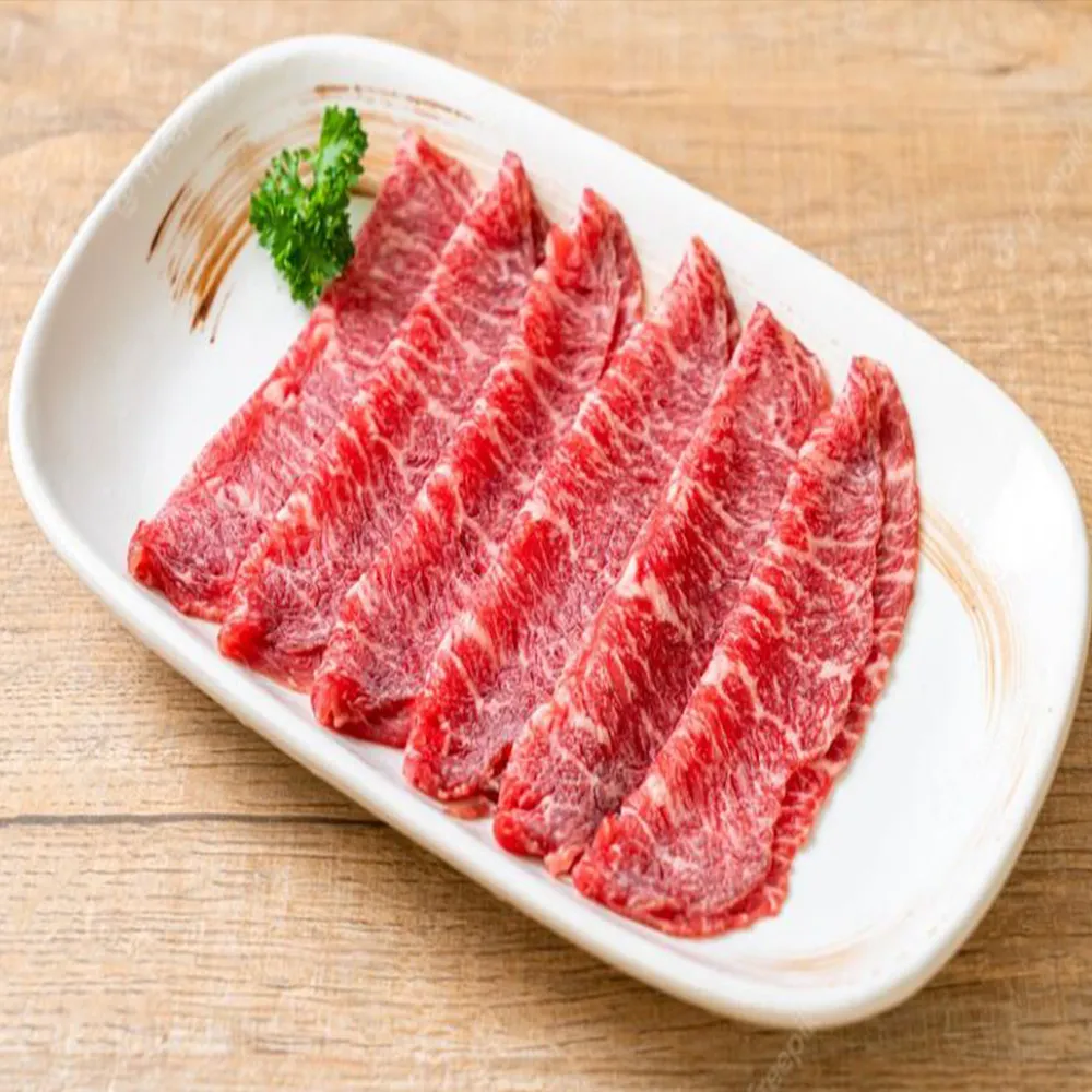 【吉好味】美國Choice安格斯熟成板腱牛燒烤片500g x 4盒-火鍋/烤肉(500g±5%/盒 約36片 -F000)