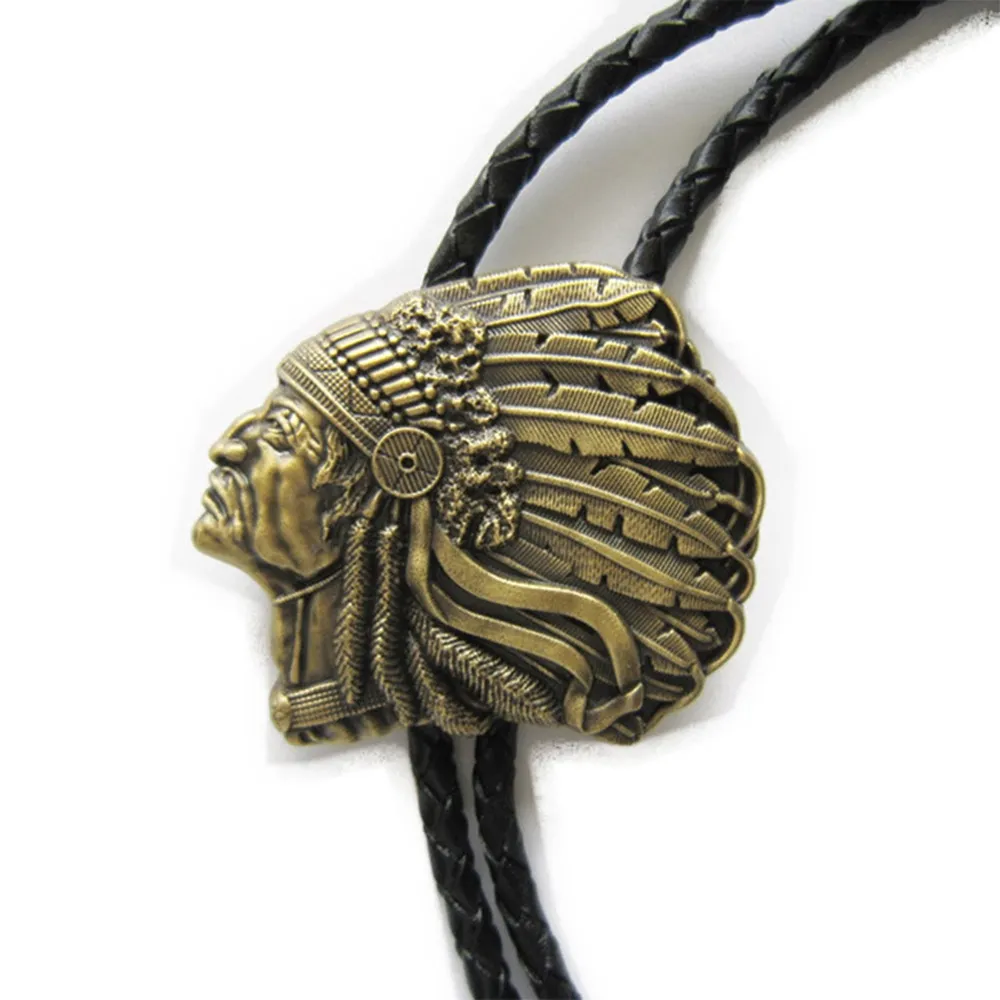 【米蘭精品】現貨+預購 Bolo tie波洛領帶(鍍銅印地安酋長美式領帶男配件74gx22)