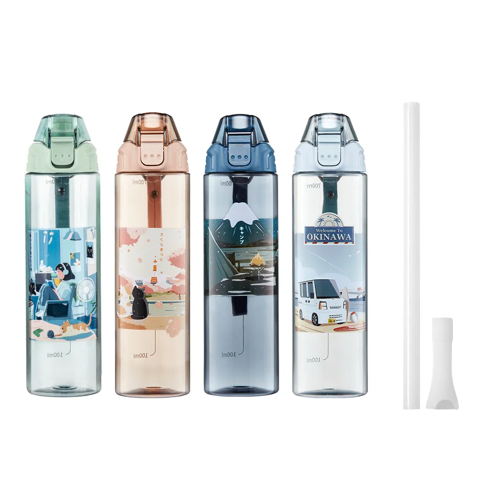 【Maru 丸山製研】Tritan吸管隨身水瓶750ml