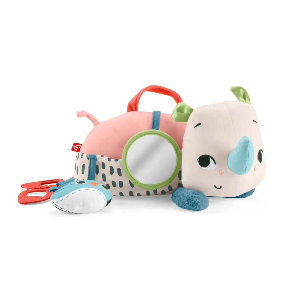 【Fisher price 費雪】趴睡小犀牛(寶寶安撫/嬰兒玩具/彌月禮/新生兒)