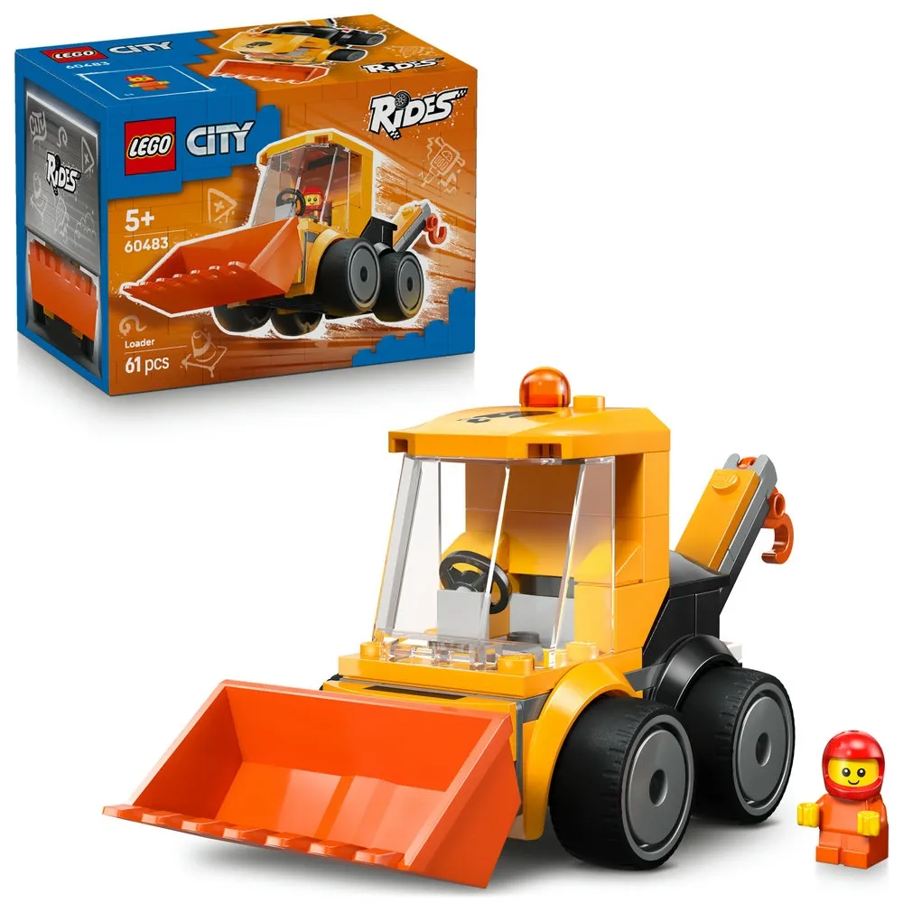 【LEGO 樂高】城市系列 60483 Rides－工程裝載機(玩具車 創意力遊戲 積木 兒童玩具)