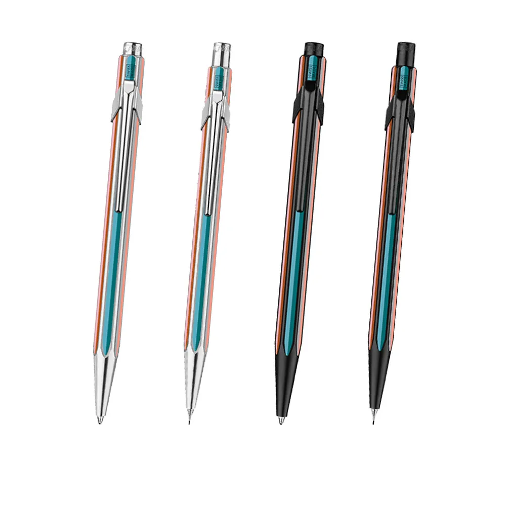 【CARAN d’ACHE】849 Paul Smith ED.5 條紋黑/銀 原子筆/自動鉛筆 客製化刻字 (原廠正貨)