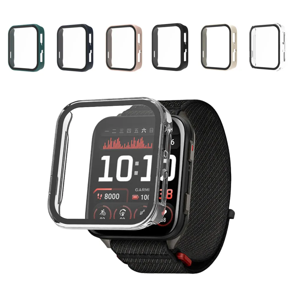 【GOLDEN SHIELD】Garmin Venu 4 3 一體式保護殼 3s 2 Plus 2s Vivoactive 6 5 PC+鋼化玻璃 錶殼+玻璃膜