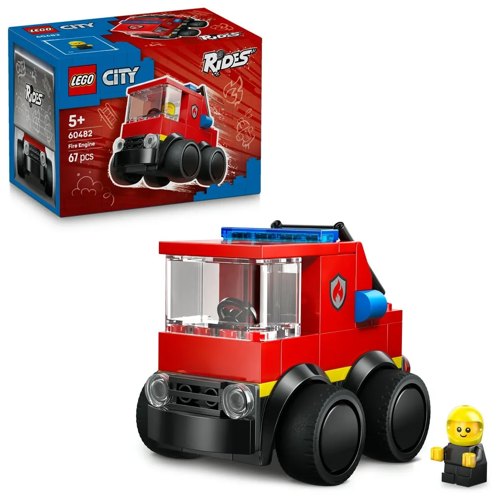 【LEGO 樂高】城市系列 60482 Rides－消防車(玩具車 創意力遊戲 積木 兒童玩具)
