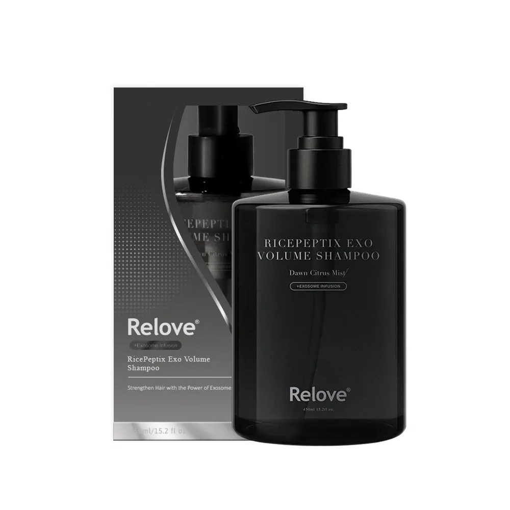 【Relove】黑泌肽豐盈洗髮精450ml 晨柑朝露香(獨家韓國黑泌肽 蓬鬆豐盈一整天)