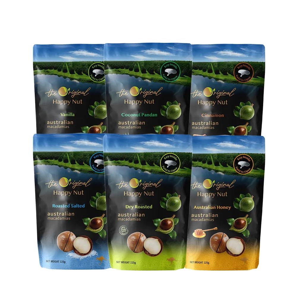 【HAPPY NUTS 幸福堅果】澳洲帶殼火山豆225g(口味任選)中元普渡/拜拜