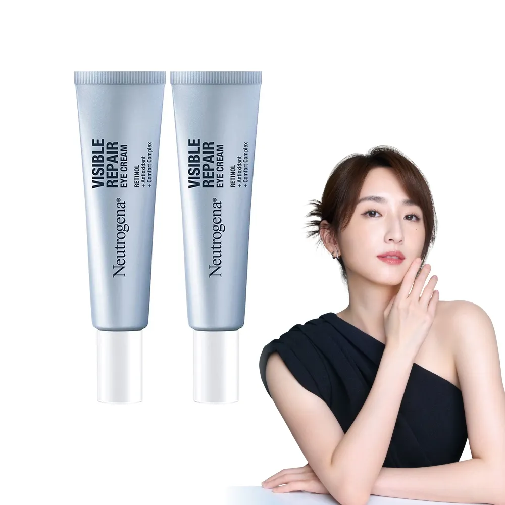 【Neutrogena 露得清】肌緻新生A醇眼霜15g 2入組(柯佳嬿代言/抗老推薦)