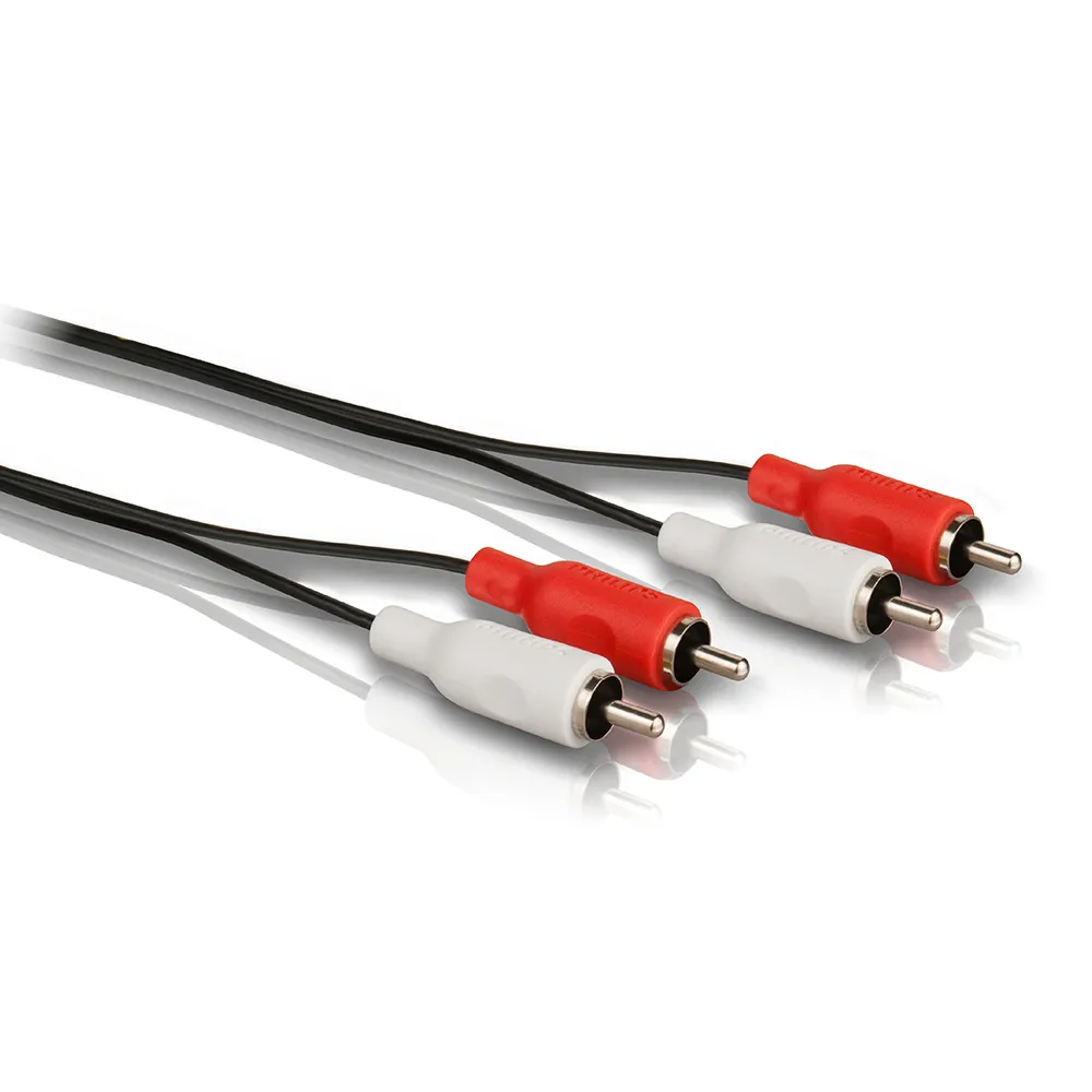 【Philips 飛利浦】1.5m 2RCA/2RCA立體音源線-紅白(SWA2521W/10)