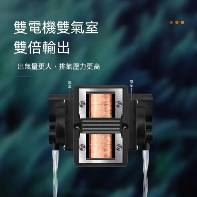 【諾必行】110v 5W靜音氧气泵 養魚打氧 池塘增氧泵 大功率增氧机 水族充氧泵 2孔分流器